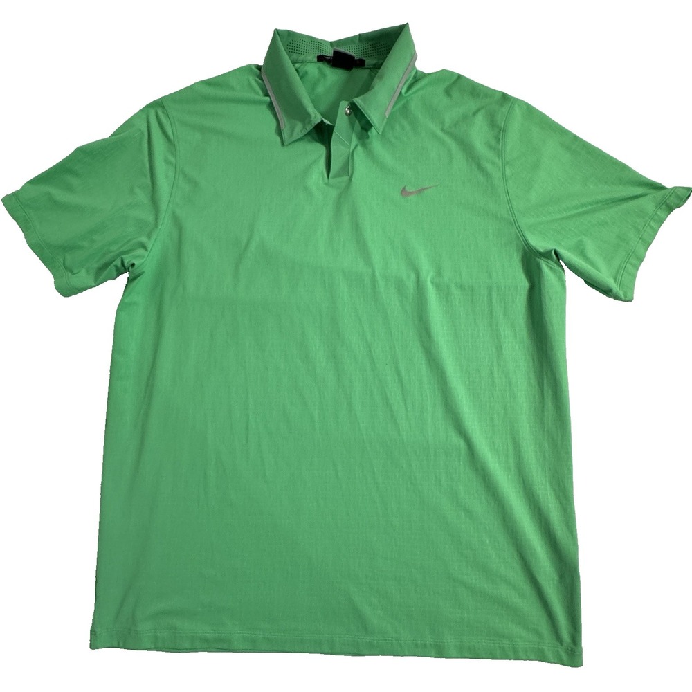 Nike Tiger Woods Collection Golf Polo Men's XL Dri Fit Performance Stretch